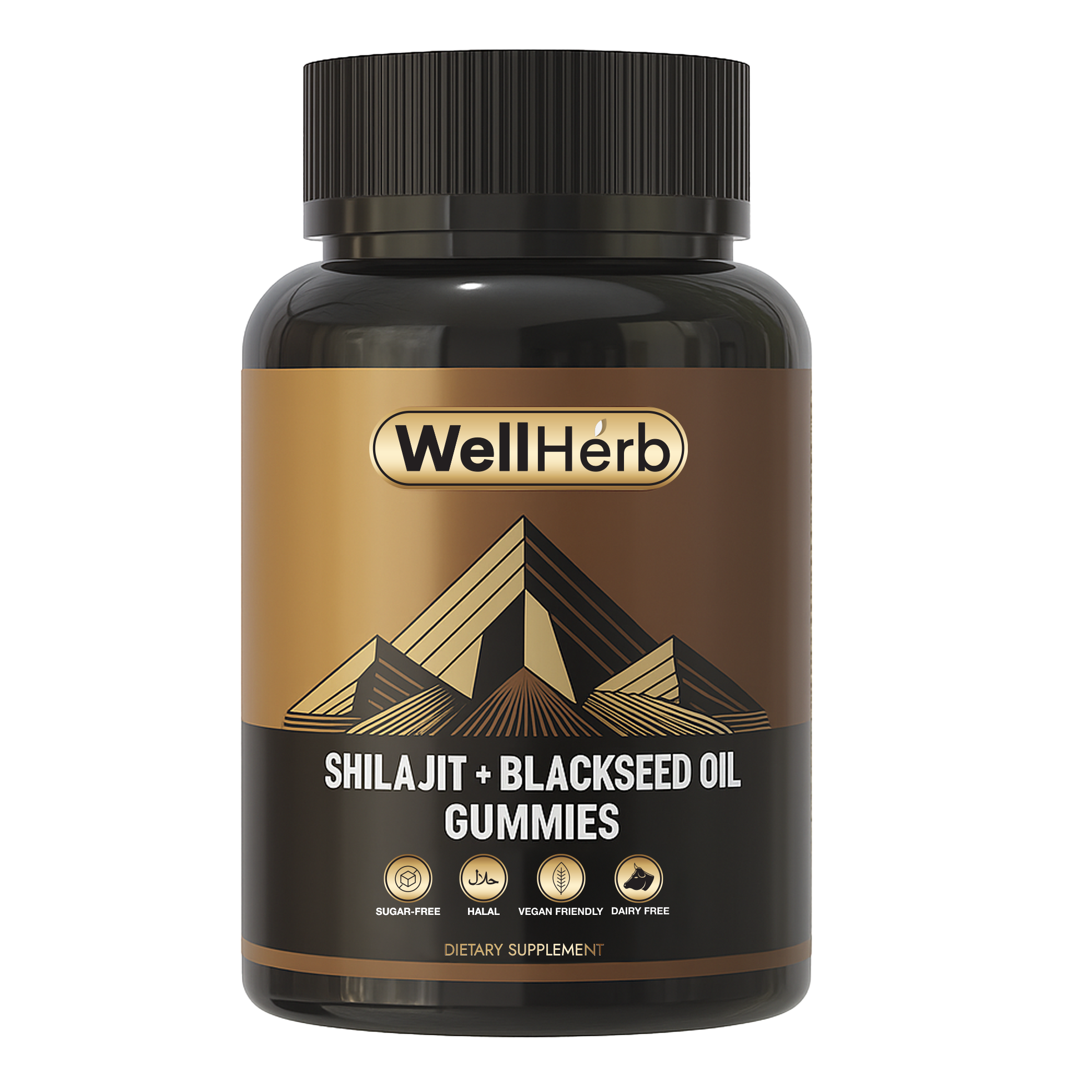 WellHerb Shilajit + Blackseed Oil Gummies